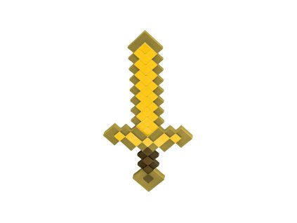 Meč Minecraft zlatý plast 52cm na kartě