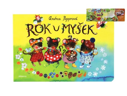 Knížka Rok u myšek CZ text 24x16cm