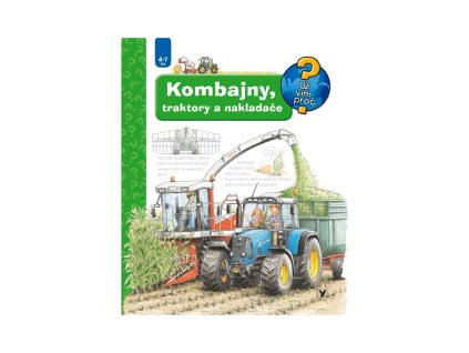 Knížka Kombajny, traktory a nakladače 24x28cm CZ text