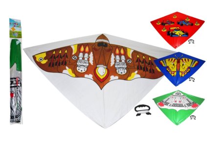 Drak plast 110x72cm asst 3 druhy v sáčku (1 ks)