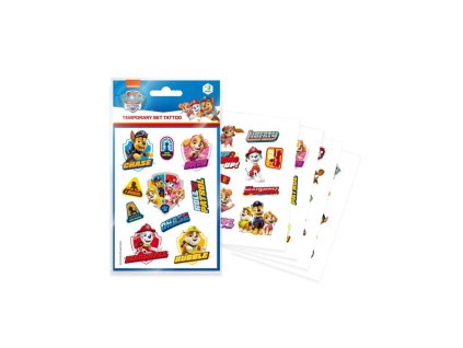 Tetování Tlapková patrola/Paw Patrol 10,5x15cm 4 listy v sáčku