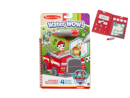 Kouzelné malování vodou Tlapková patrola/Paw Patrol omalovánky/blok 19x28cm + štětec, 4 listy