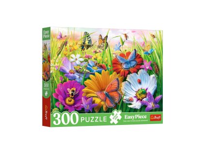 Puzzle Hmyz na louce 300dílků 60x40cm v krabici 34x26x5cm