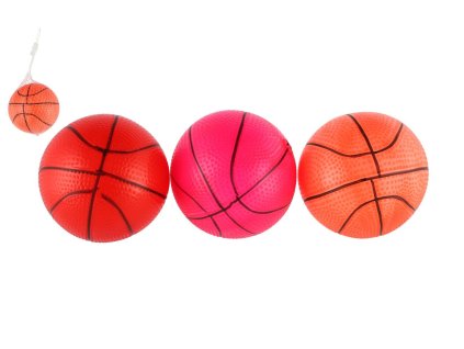 Míček basketbal guma 8,5cm mix barev v síťce (1 ks)
