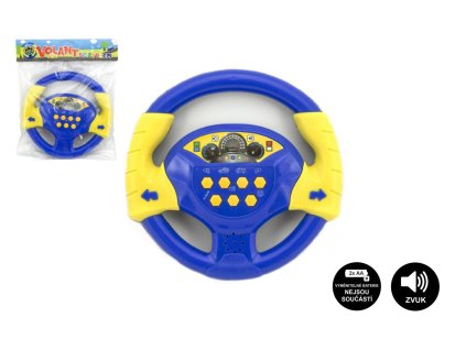 Volant modrý plast 20cm na baterie se zvukem v sáčku český design