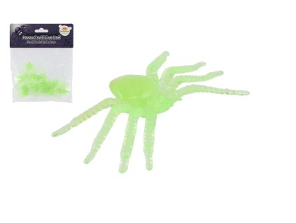 Pavouk svítící ve tmě 20ks plast 5x3cm v sáčku