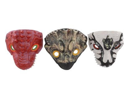 Maska dinosaurus pěnová 20x19 cm mix druhů karneval (1 ks)