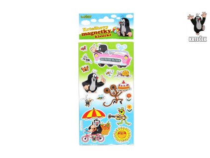 Magnety sada Krtek 2D plast/kov v sáčku 10,5x27cm