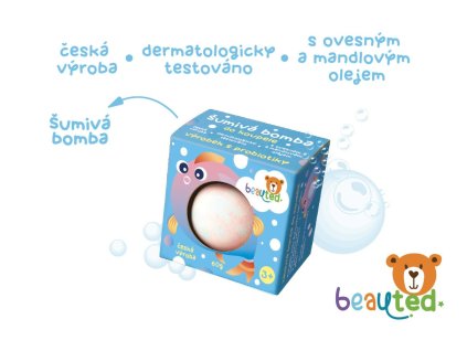 Šumivé kostky do koupele s probiotiky beauted v krabičce