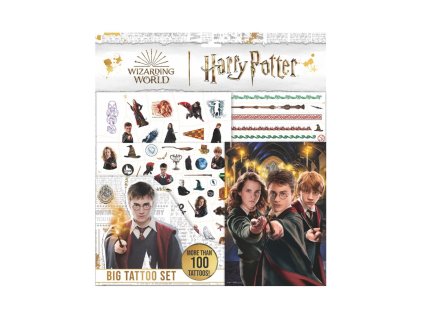 Tetování velký set Harry Potter s omalovánkami v sáčku