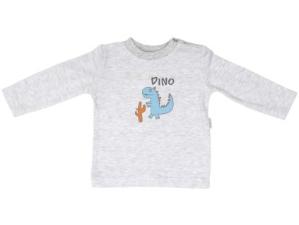 Bavlněná halenka Mamatti DINO - dlouhý rukáv (Velikost 74 (6-9m))