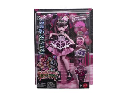 Monster High Panenka Děsivě sladká oslava-Draculaura JBG74