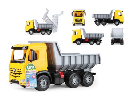 Auto sklápěč Mercedes Giga Trucks plast 65cm v krabici