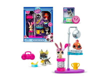 Littlest Pet Shop Disco Set 3 Figurky