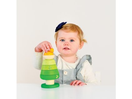 PL001 Tree Top Stacker Girl Playing Nature Toy
