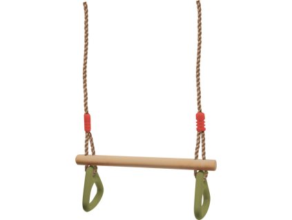 6120 01 trapez mit turnringen small foot griffe stange spielspass outdoor