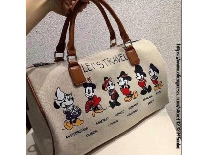 Dámská plátěná kabelka s Mickey Mousem