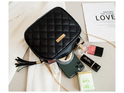 Dámská módní menší crossbody kabelka s řetízkem