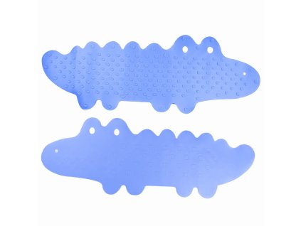 protiskluzova podlozka do vany krokodyl 33x90 cm modra