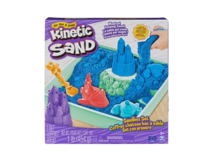 Kinetic Sand Krabice Tekutého Písku S Podložkou Modrá
