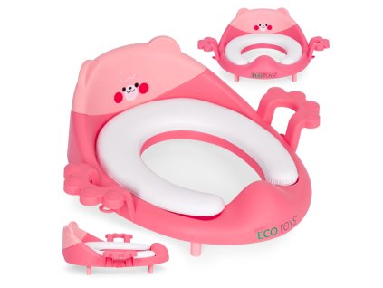 ucici wc sedatko redukce na wc pro deti ruzove mekke s drzatky