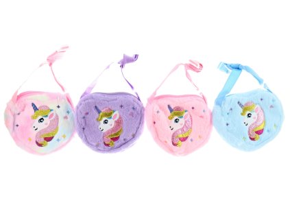 Taška přes rameno plyš jednorožec (1 ks)