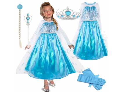 detsky kostym elsa s flitry 122 128 l