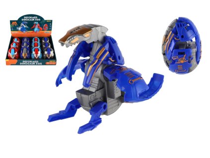 Dinosaurus/robot skládací vejce plast 11 cm ve fólii 4 barvy (1 ks)