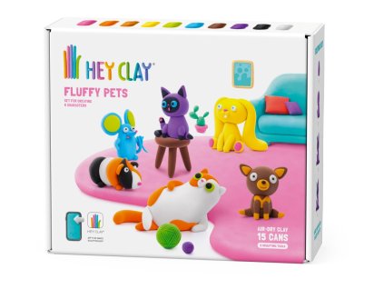 HEY CLAY Kreativní sada - mazlíčci s doplňky