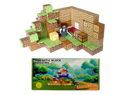 magneticka stavebnice minecraft special lucky block s postavickou 101ks