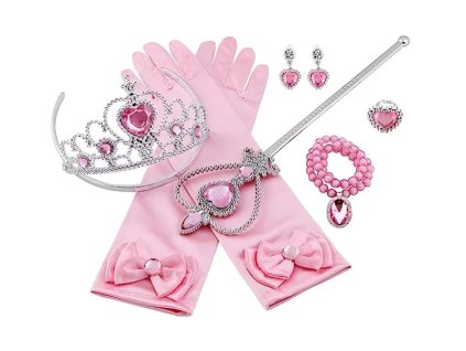 velka sada doplnku pro princeznu s korunkou 9v1