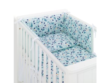 mantinel s povlecenim do postylky 3d sada lesni priroda 135x100 cm