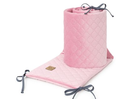 mantinel do postylky velvet 180x28cm sv ruzovy