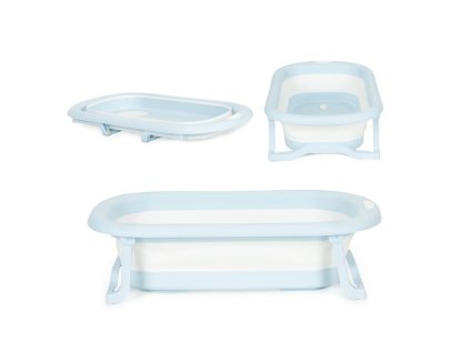 detska skladaci cestovni vanicka s odtokem sedomodra