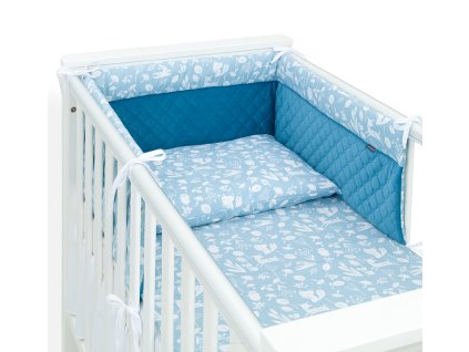 mantinel s povlecenim do postylky 3d sada nature 135x100 cm zelena velvet