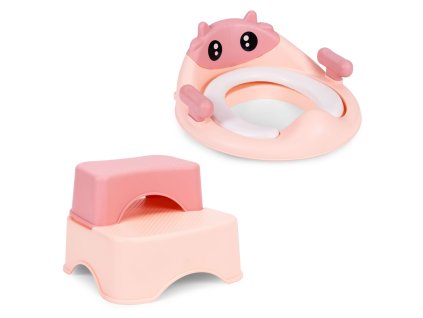 detske wc sedatko se schudky a podestou ruzove