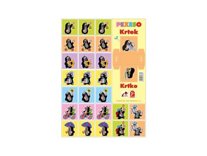 Pexeso Abeceda papírové společenská hra 20 obrázkových trojic