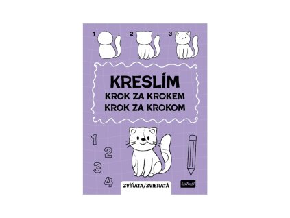 Pracovní sešit Kreslím krok za krokem zvířata 20x27,5cm