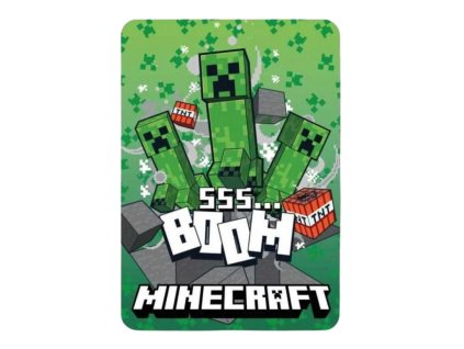 FLÍSOVÁ DEKA MINECRAFT (Velikost uni)