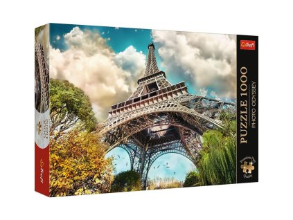 Puzzle Premium Plus - Photo Odyssey:Eiffelova věž v Paříži, Francie 1000dílků 68,3x48cm v krab 40x27