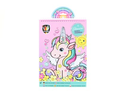 Sada omlalovánek a samolepek jednorožec