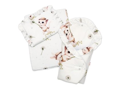 sada pro panenku 3d zavinovovacka perinka a polstarek kitty