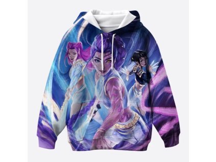 KPop Demon Hunters dětská mikina s 3D potiskem (Huntr/x)