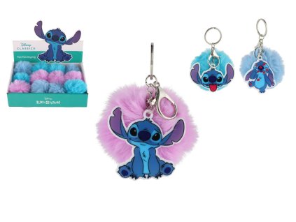 Lilo and Stitch přívěšek s pompom bambulí 3 barvy