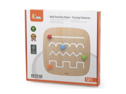 Dřevěný nástěnný panel - výuka kreslení