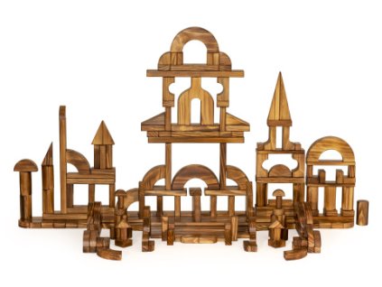 Dřevěné prémiové kostky 264ks