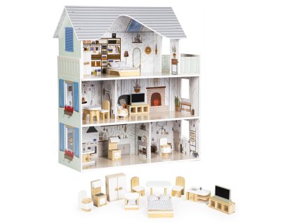 domecek pro panenky s nabytkem rezidence emma