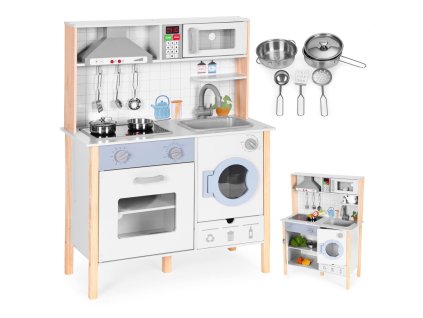 detska kuchynka se zvuky a led s troubou a prackou kuchynske prislusenstvi
