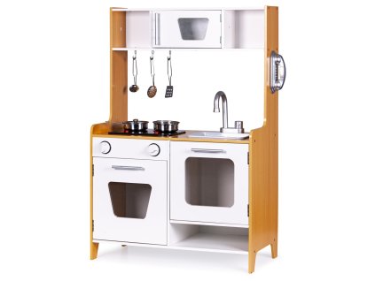 detska drevena kuchynka se svetelnymi a zvukovymi efekty