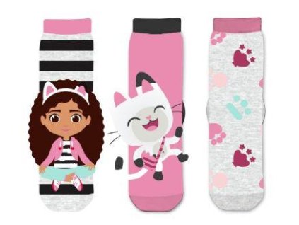 SADA 3 KS PONOŽKY GÁBININ KOUZELNÝ DOMEK (Velikost 23-26)